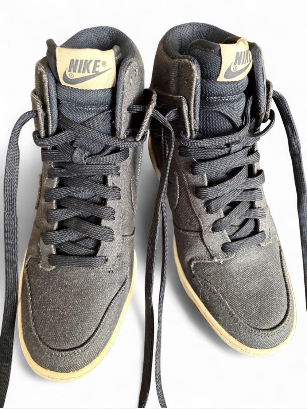 Nike Women’s Denim High-Top Wedge Sneakers